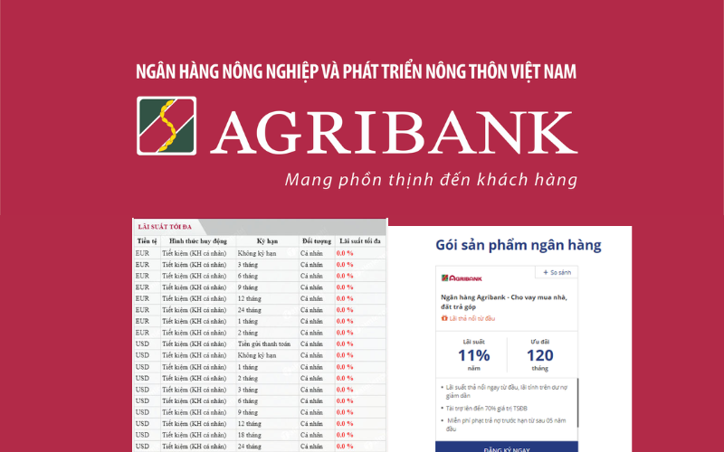  Lãi suất của hình thức vay trả góp của ngân hàng Agribank